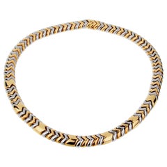 Bulgari Spiga Yellow Gold Choker Necklace