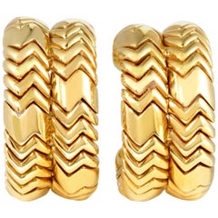 Bulgari Spiga Gelbgold Clip-On Ohrringe