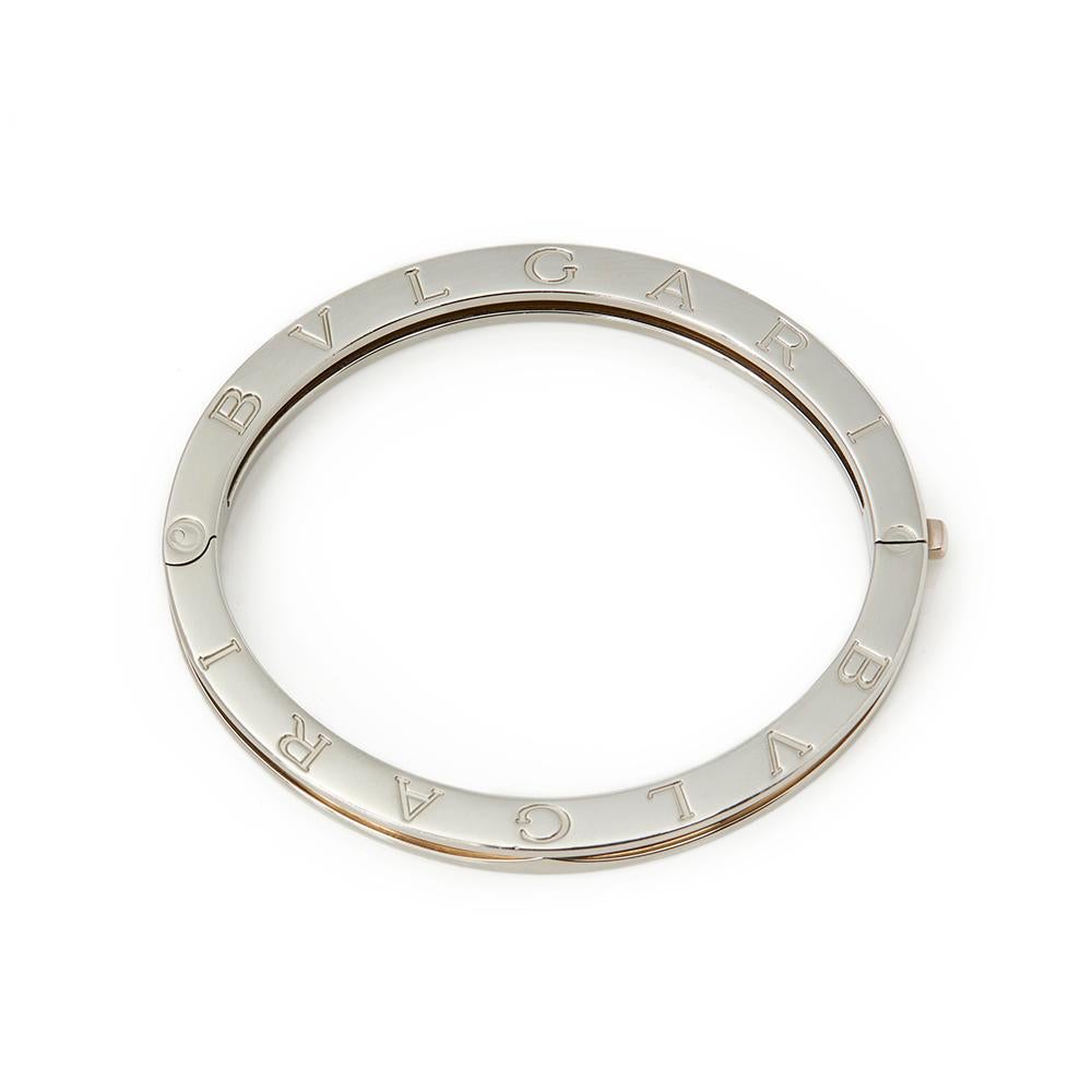 Bulgari Stainless Steel and 18 Karat Yellow Gold B.Zero 1 Bracelet In Fair Condition In Bishop's Stortford, Hertfordshire