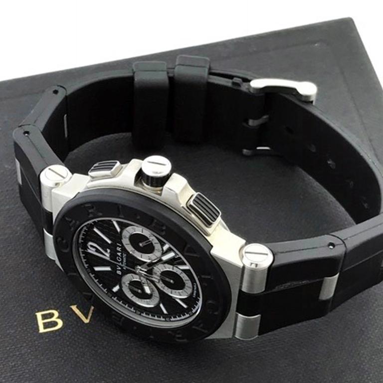 Men's Bulgari Stainless Steel Diagono Chronograph Automatic Wristwatch In Stock