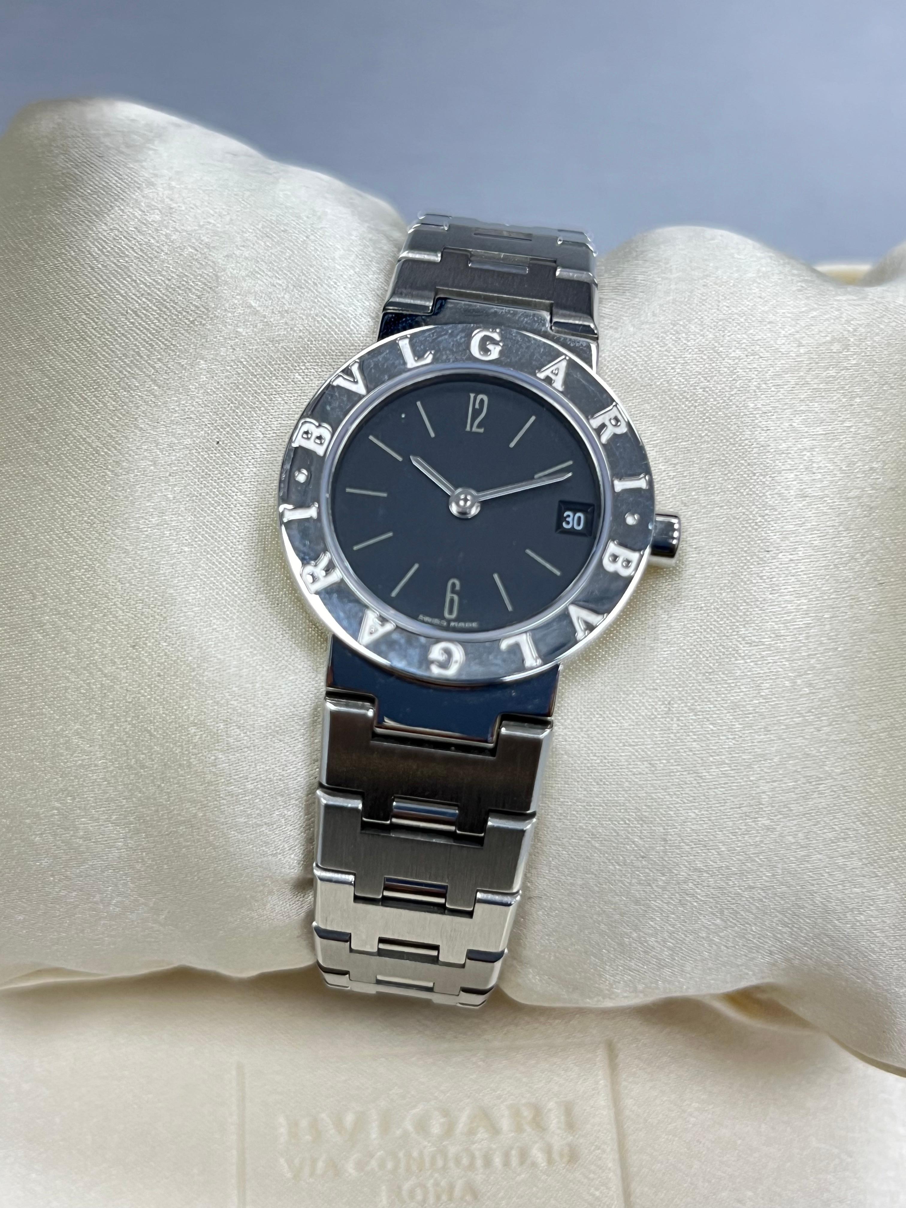 Women's Bulgari Stainless Steel Ladies Wristwatch For Sale