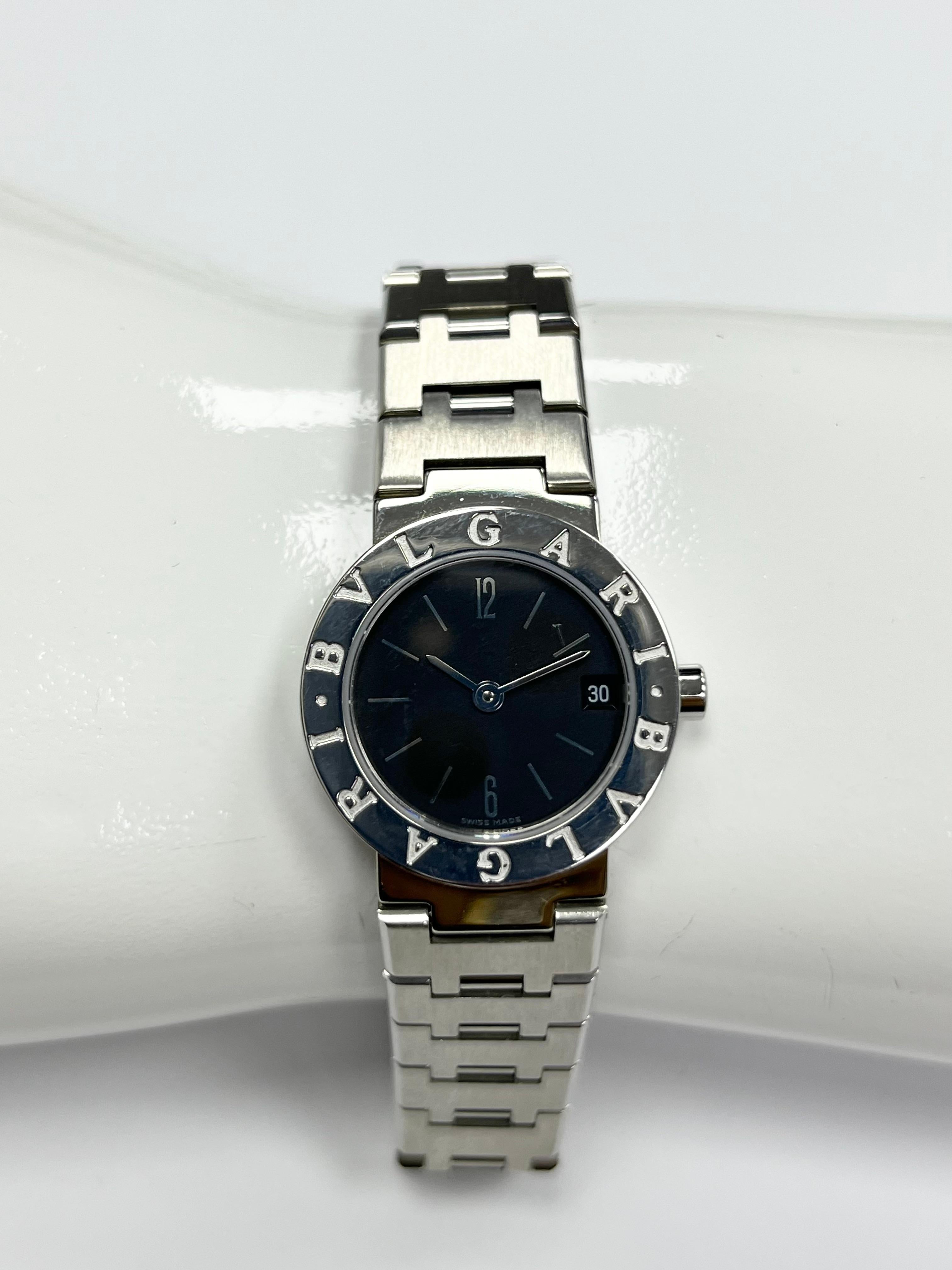 Bulgari Stainless Steel Ladies Wristwatch For Sale 1