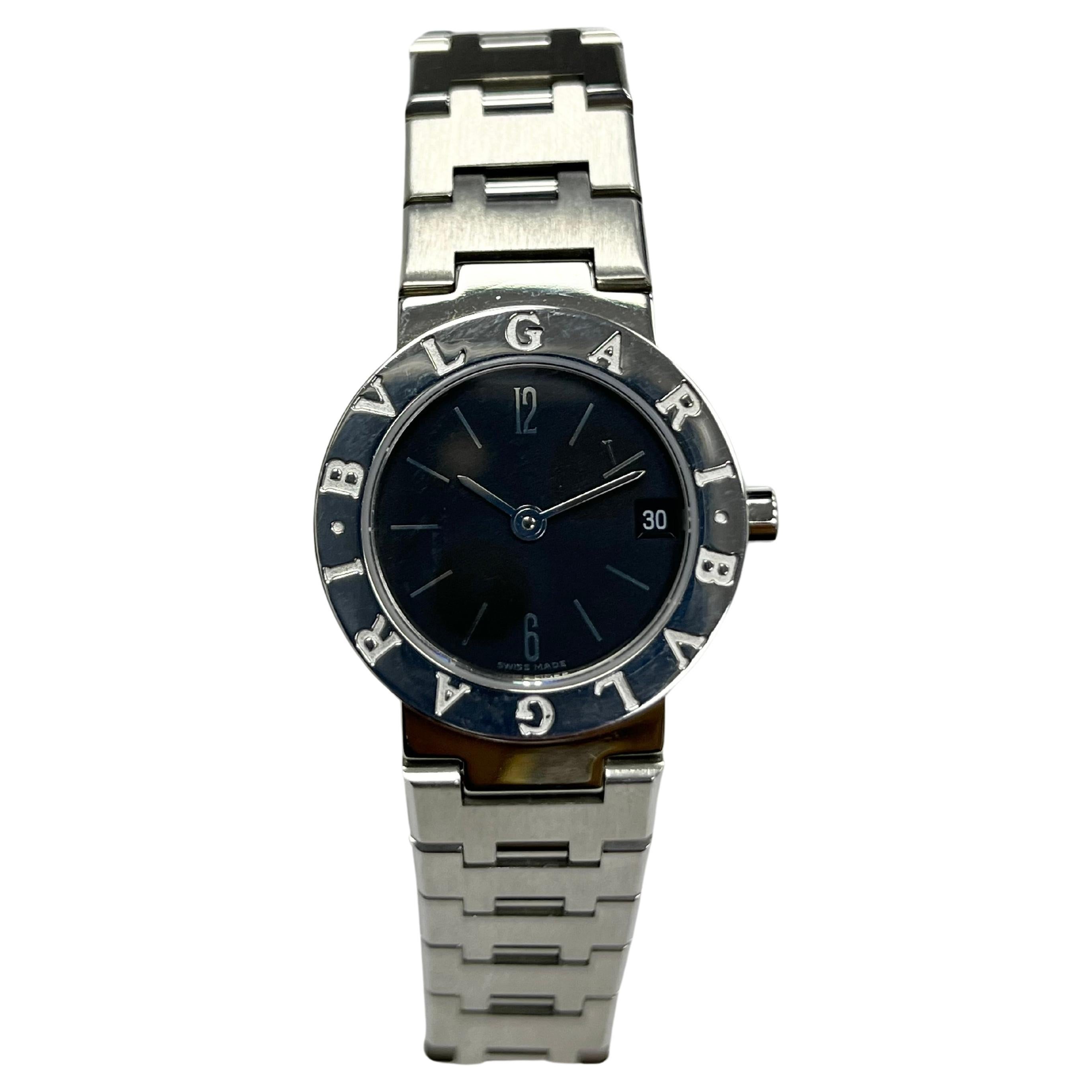 Bulgari Edelstahl Damen-Armbanduhr