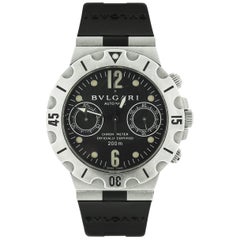Bulgari Stainless Steel Scuba self-winding Wristwatch Ref SCB 38S 