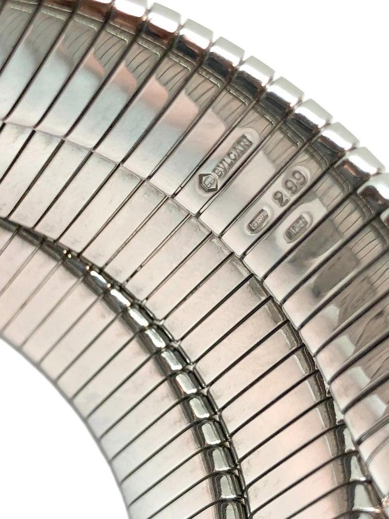 Bulgari Stainless Steel Tubogas Wrap Bracelet Quartz Wristwatch 1
