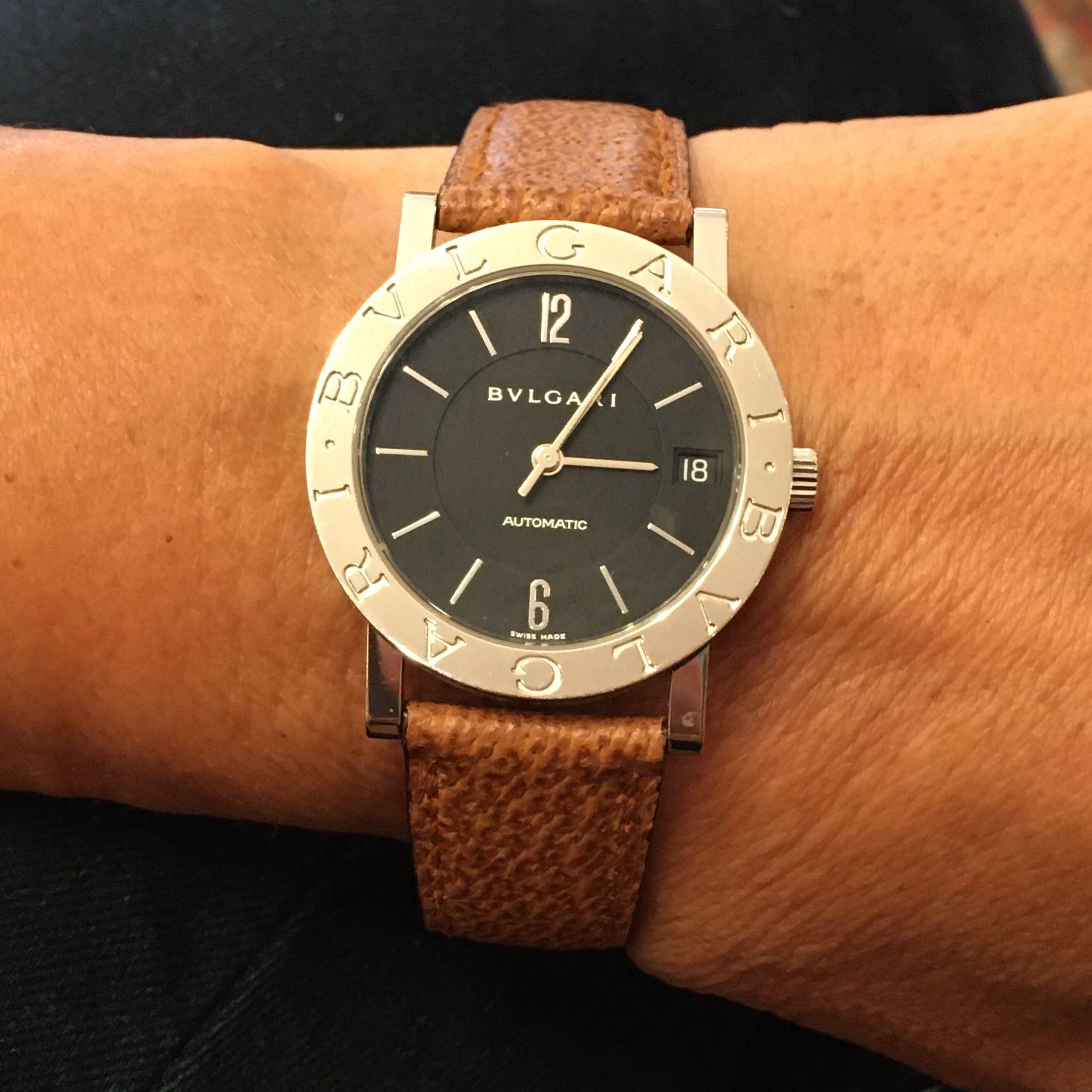 Bulgari Stainless Steel Watch In Excellent Condition In New York, NY