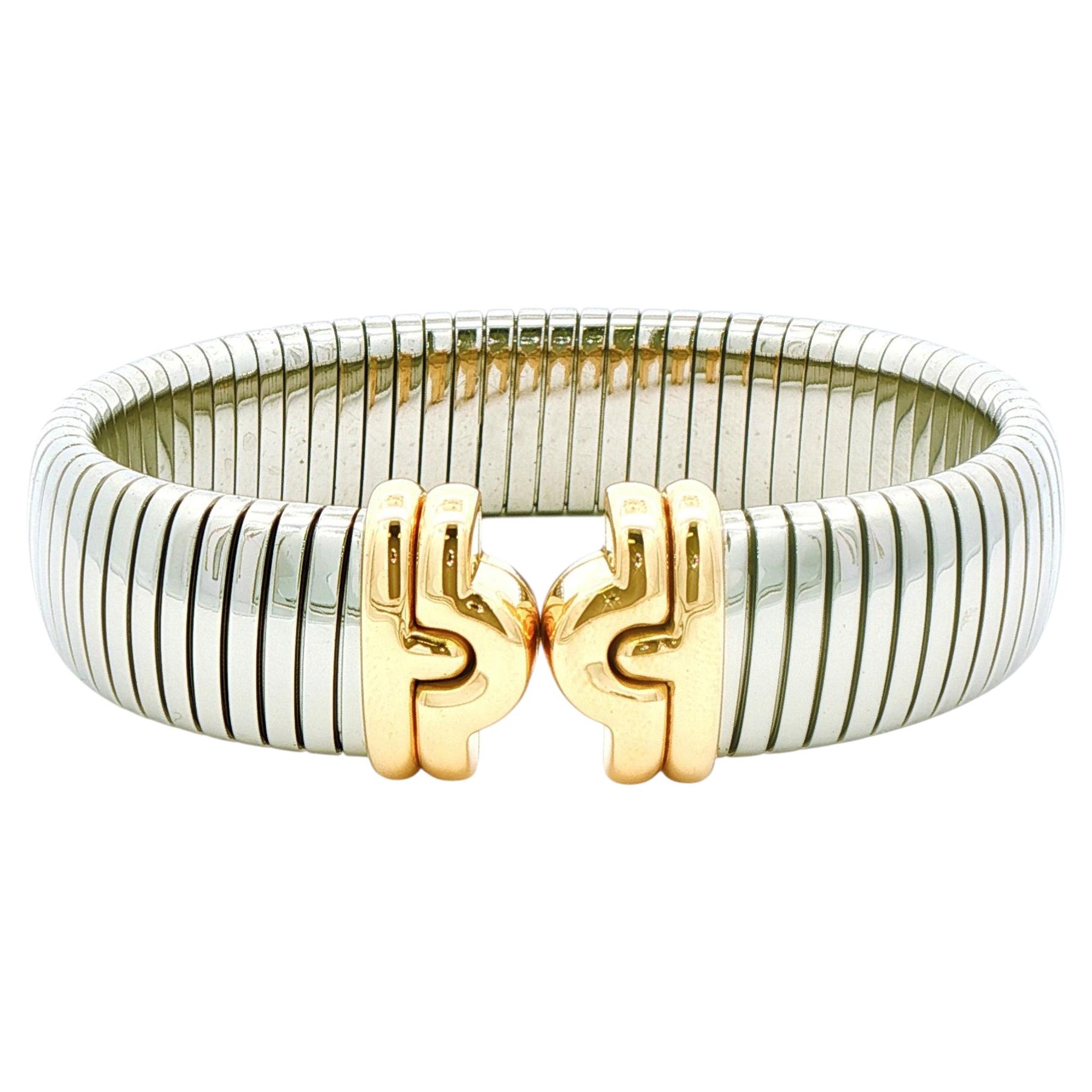Bracelet « Parentesi » Steele et or de Bulgari