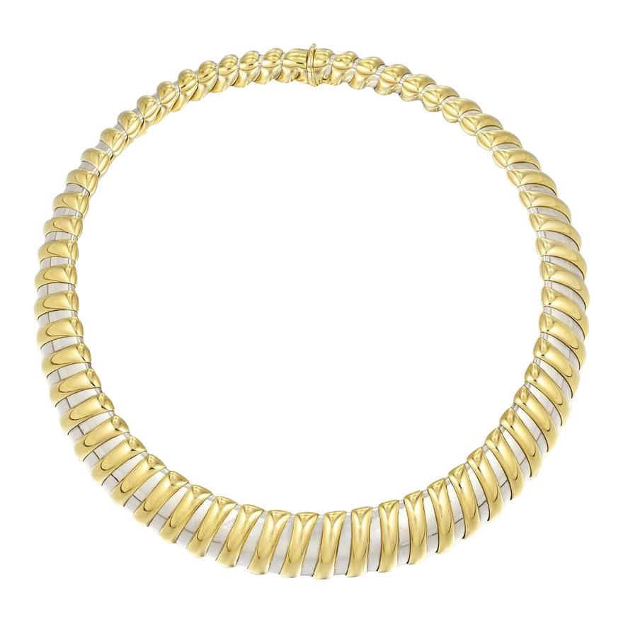 Bulgari Steel & Yellow Gold Necklace