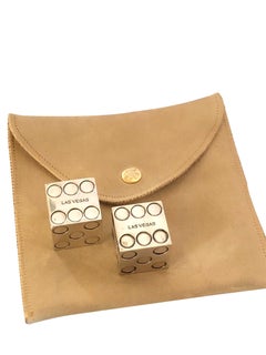 Bulgari Sterling Silver Large Heavy Las Vegas Dice