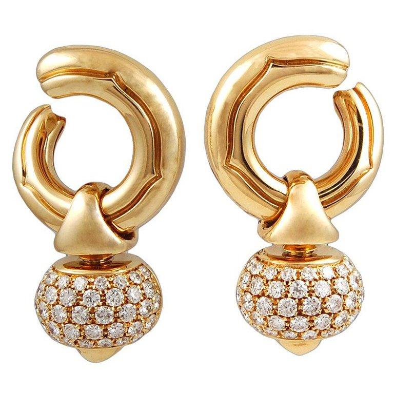 Bulgari Suite Necklace and Earrings in 18 Karat Gold and 12 Carat Diamonds 8