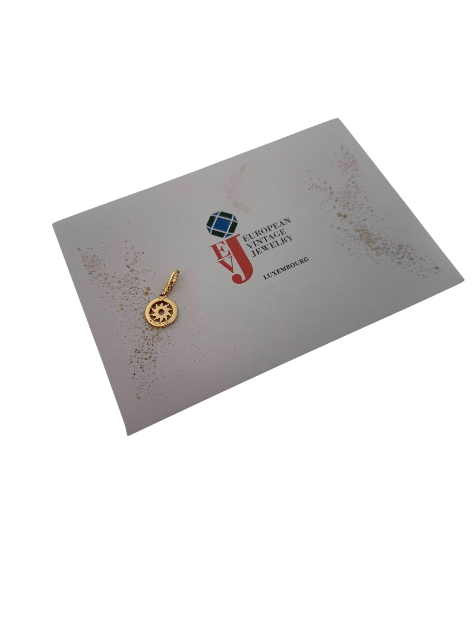 Bulgari Tondo Sun Yellow Gold Pendant 5
