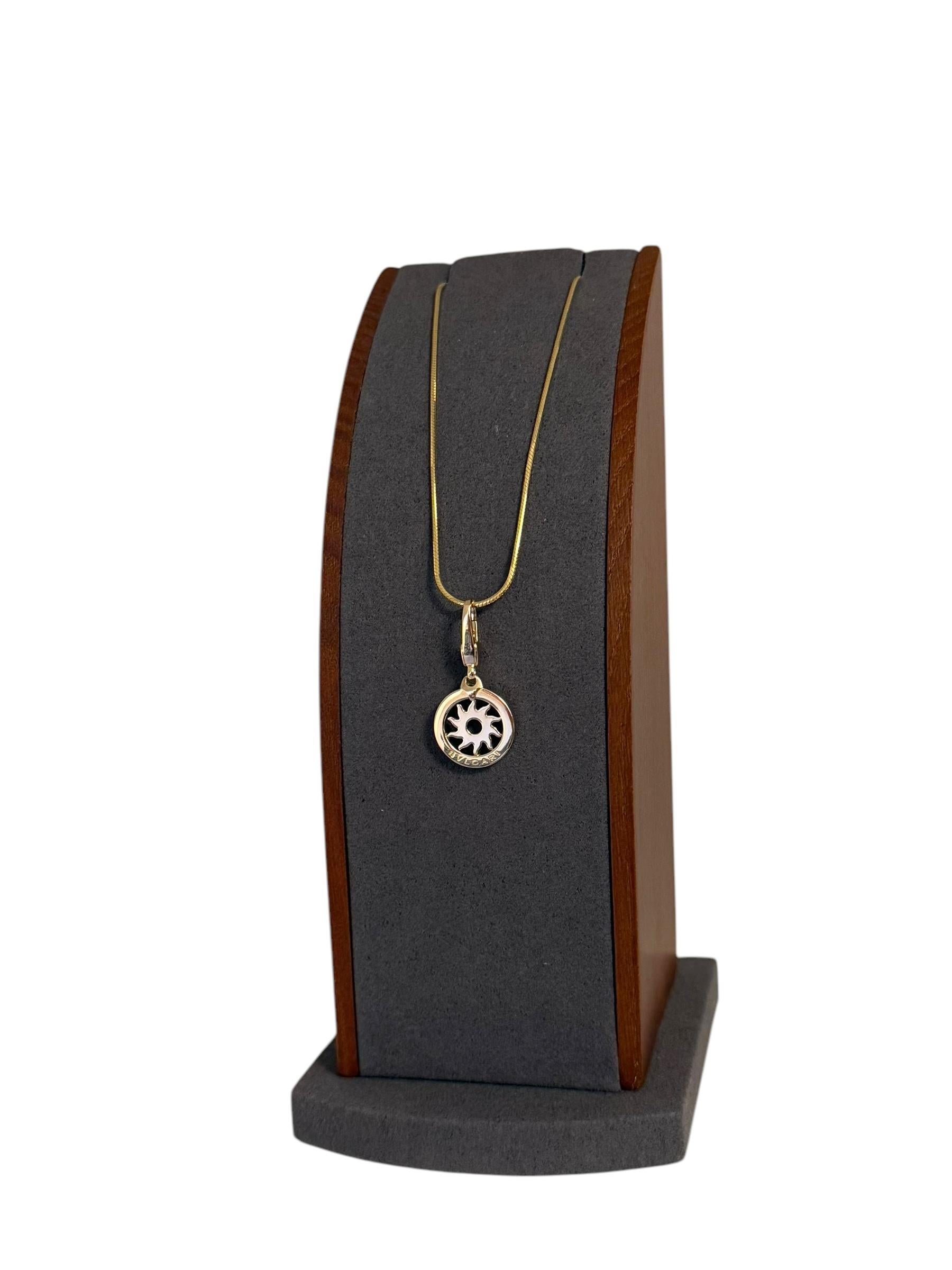 Bulgari Tondo Sun Yellow Gold Pendant 2