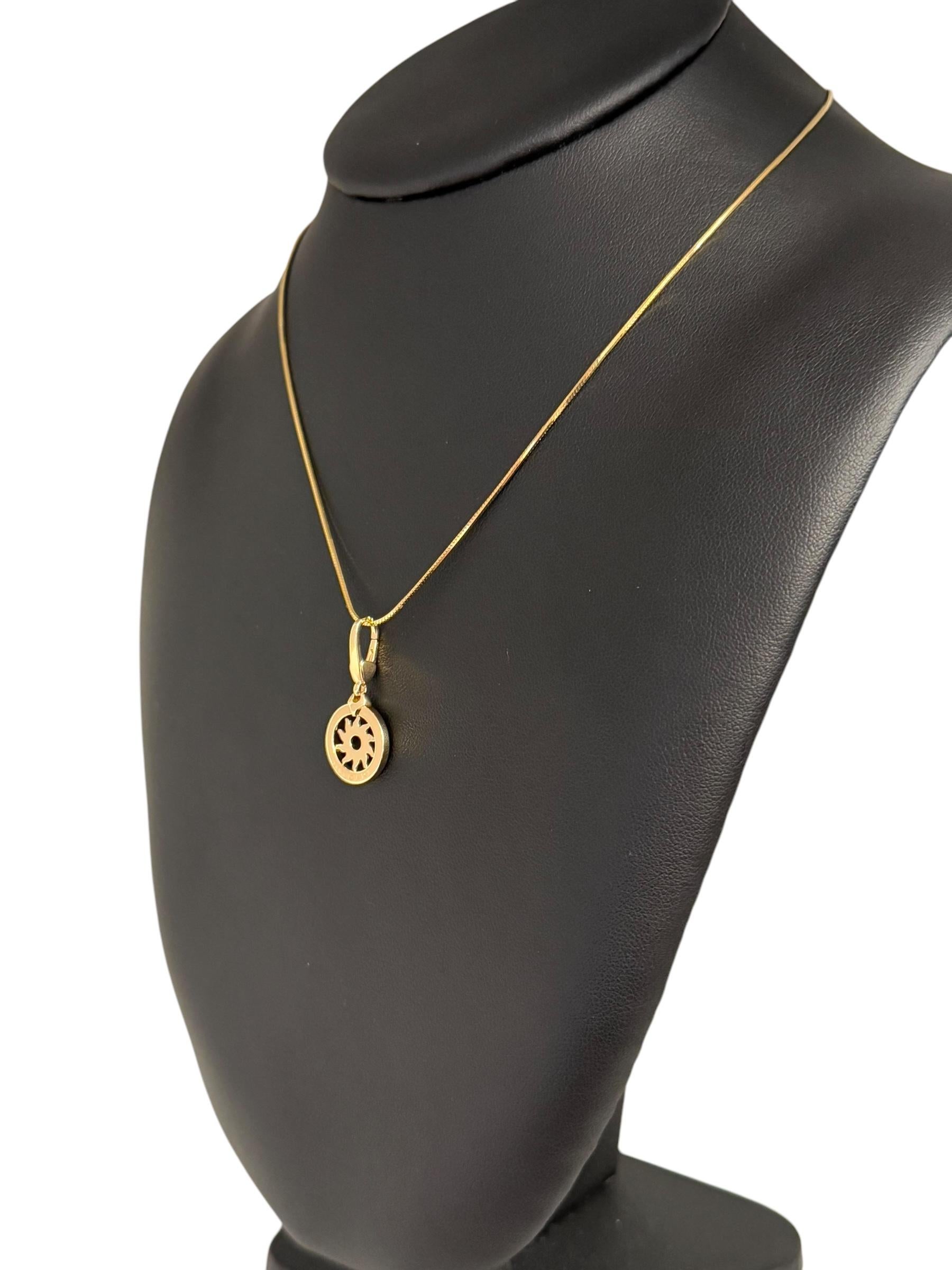 Bulgari Tondo Sun Yellow Gold Pendant 3