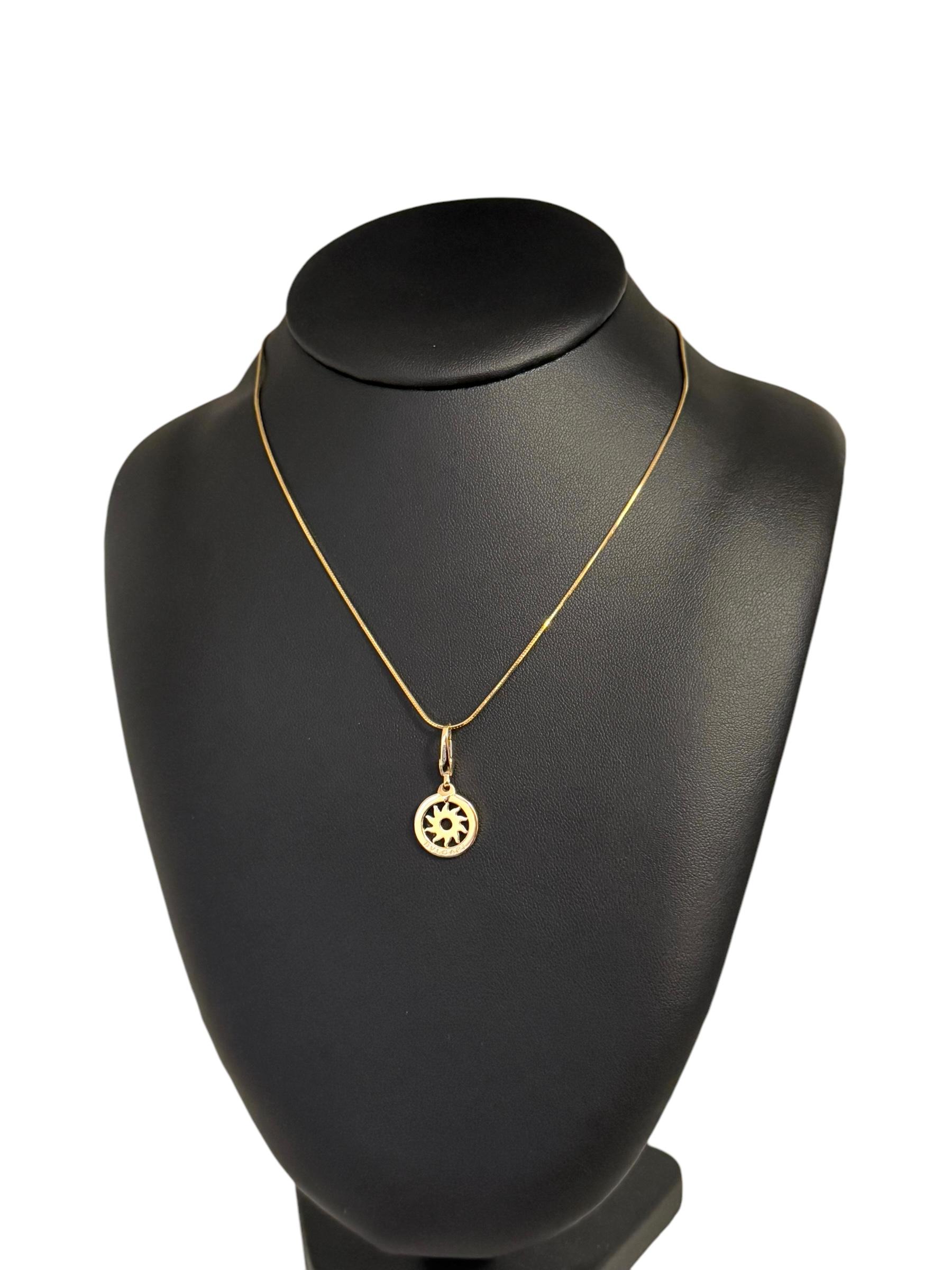 Bulgari Tondo Sun Yellow Gold Pendant 4