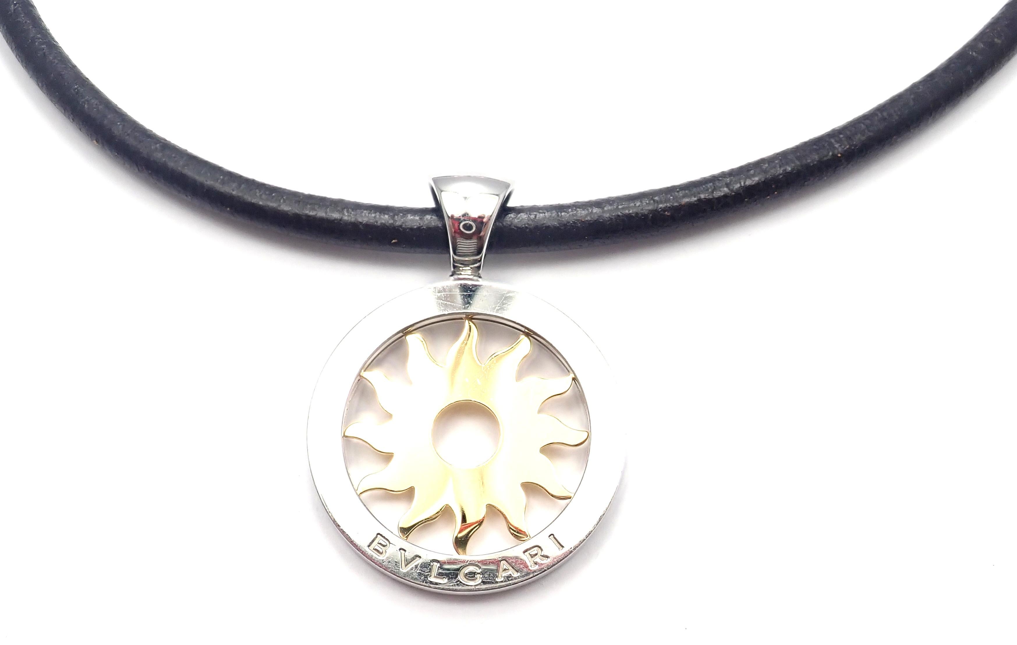 bvlgari sun pendant necklace