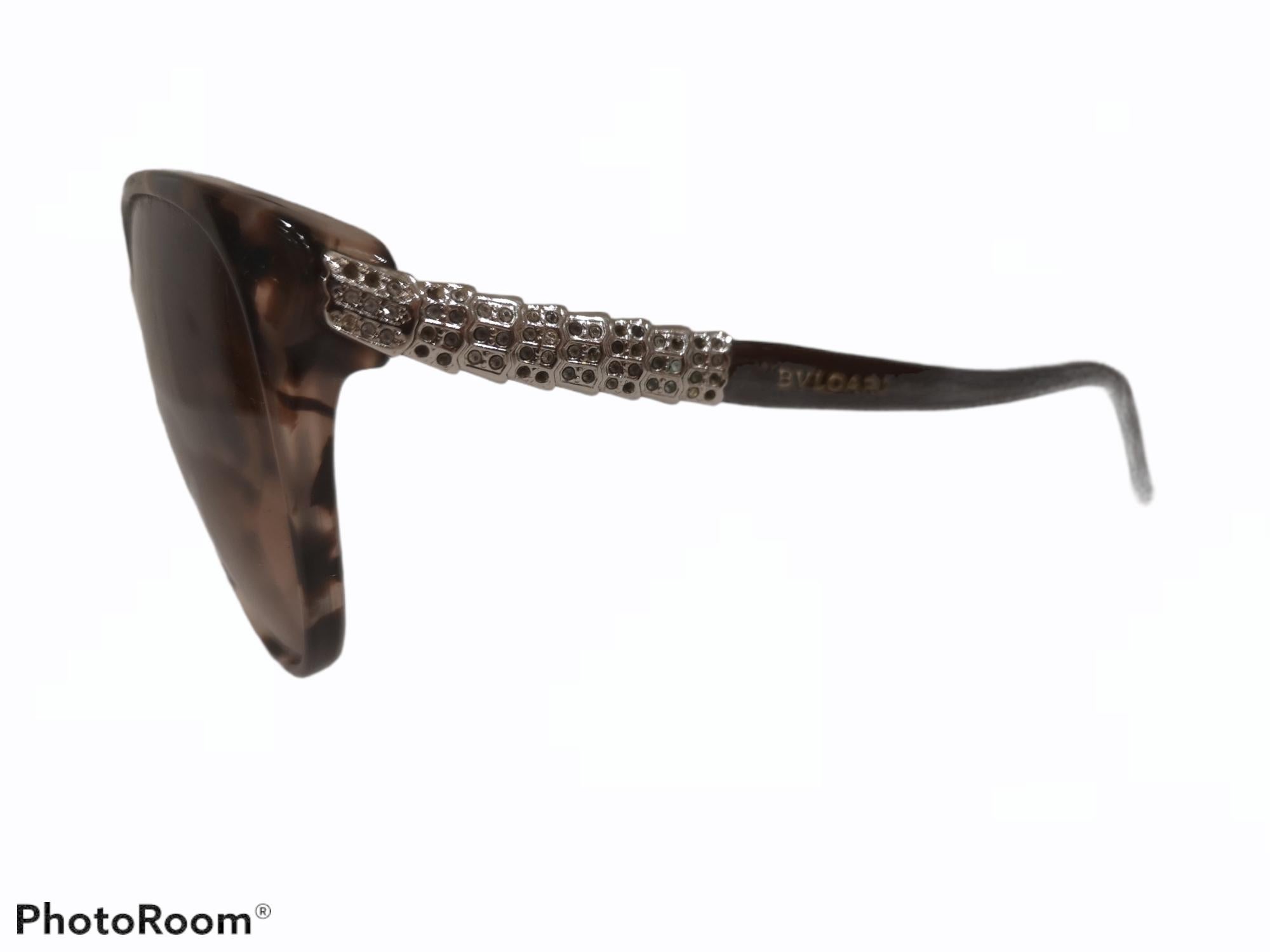 Brown Bulgari Tortoise sunglasses