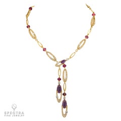 Bulgari Multi-colored Gemstone Diamond Demi-Parure 'Elisa' Set