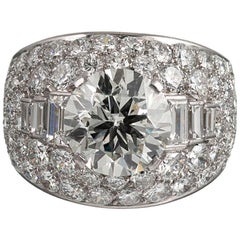 Bulgari “Trombino” 3 Carat Diamond Center Ring