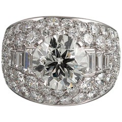 Bulgari “Trombino” 3 Carat Diamond Center Ring