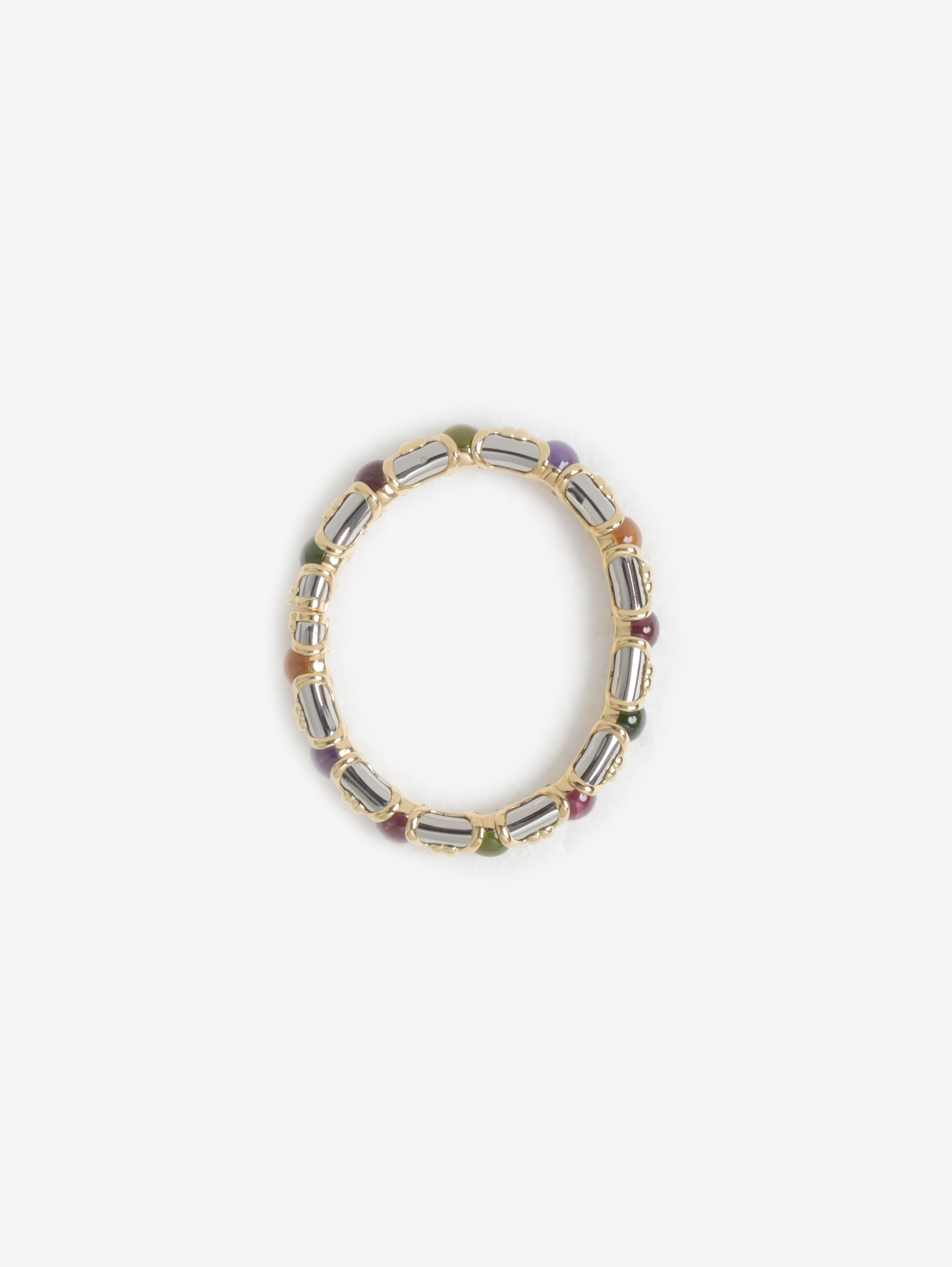 Bulgari Tubini Gold And Silver Necklace And Bracelet Set In Excellent Condition In Milano, IT