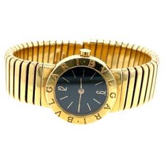 Bulgari Tubogas 18k Yellow Gold Watch