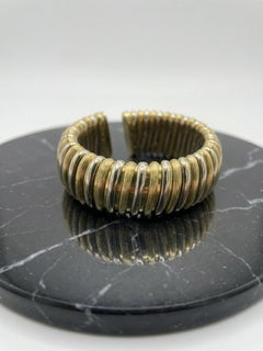 Bulgari Tubogas Bicolor 18 Karat Yellow and White Gold Bracelet