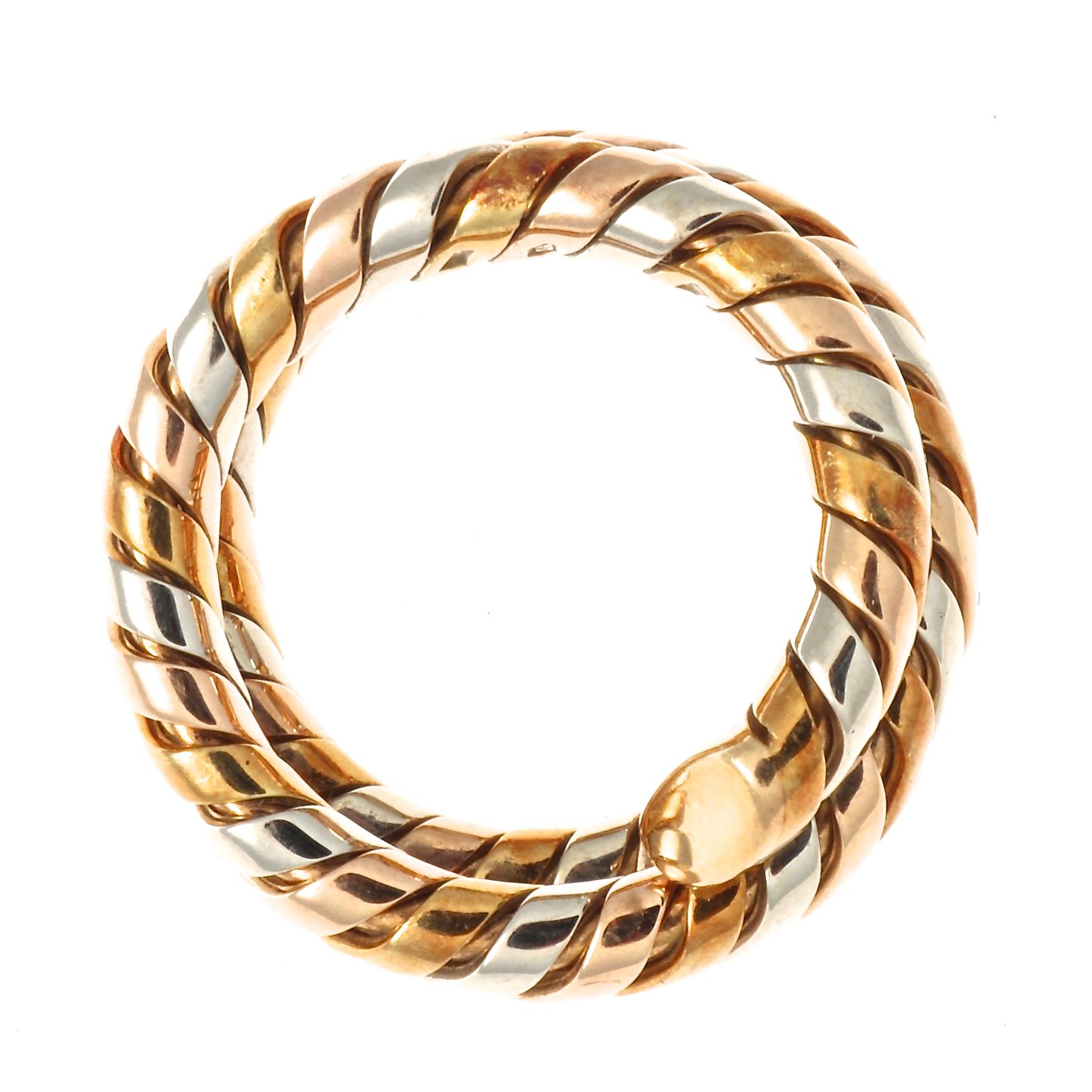 Women's Bulgari Tubogas Gold Ring
