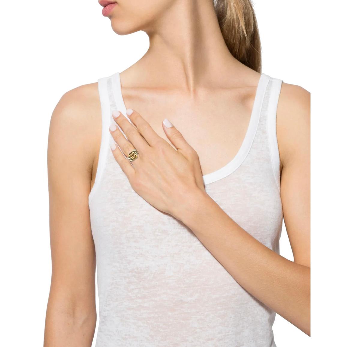 Donna Anello Bulgari Tubogas in oro in vendita