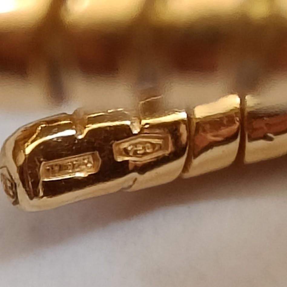 Bulgari Tubogas Gold Ring with Rock Crystal, Ruby and Diamonds For Sale 5