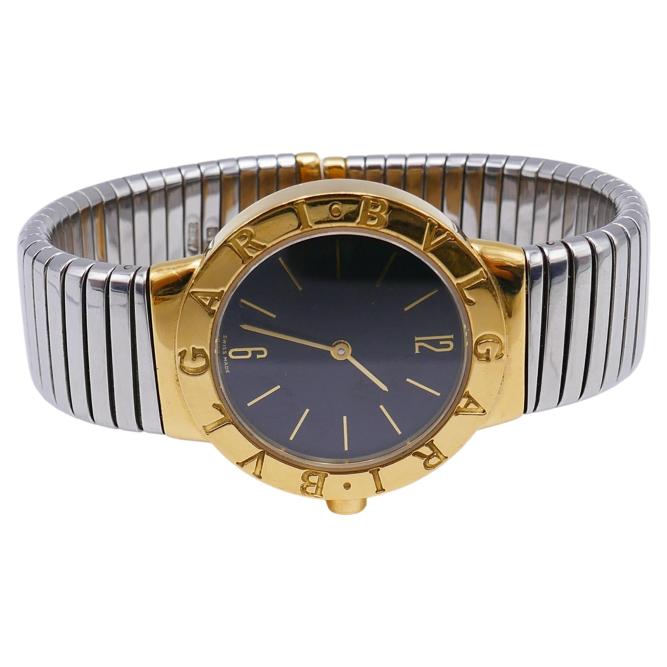 Bulgari Tubogas Gold Uhr Edelstahlarmband 1