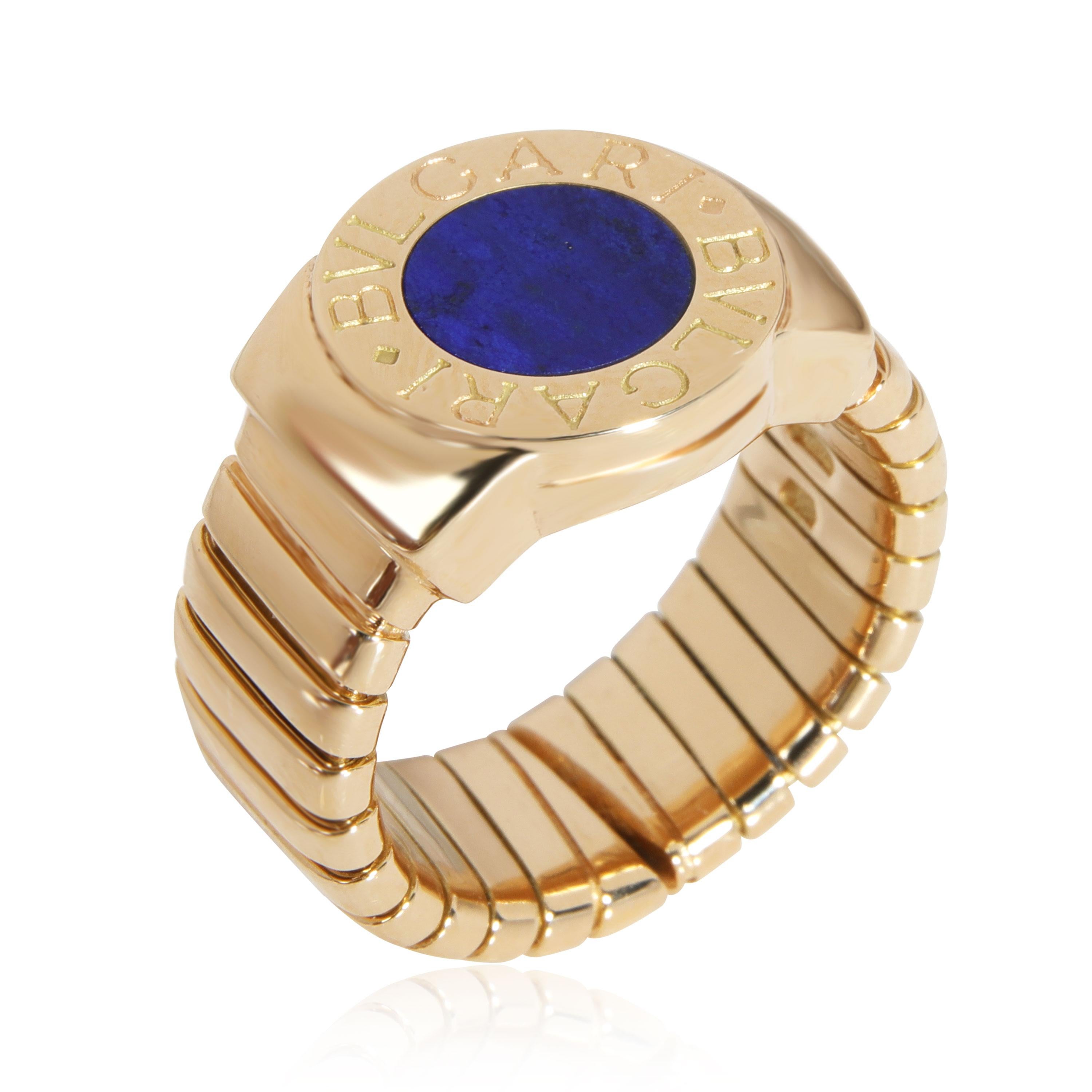 SKU: 111861
Listing Title: Bulgari Tubogas Lapis Lazuli Ring in 18K Yellow Gold
Condition Description: Retails for 3000 USD. In excellent condition and recently polished. Ring size is 5.75.Comes with Pouch;Service Papers;
Brand: