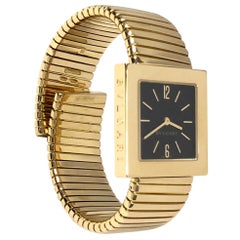 Bulgari Tubogas Large Yellow Gold Bracelet Wristwatch