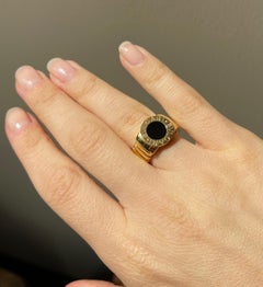 Anillo Bulgari Tubogas Ónice Oro