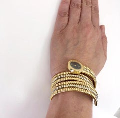 Bulgari Tubogas Serpenti Tri-Band Bracelet Watch