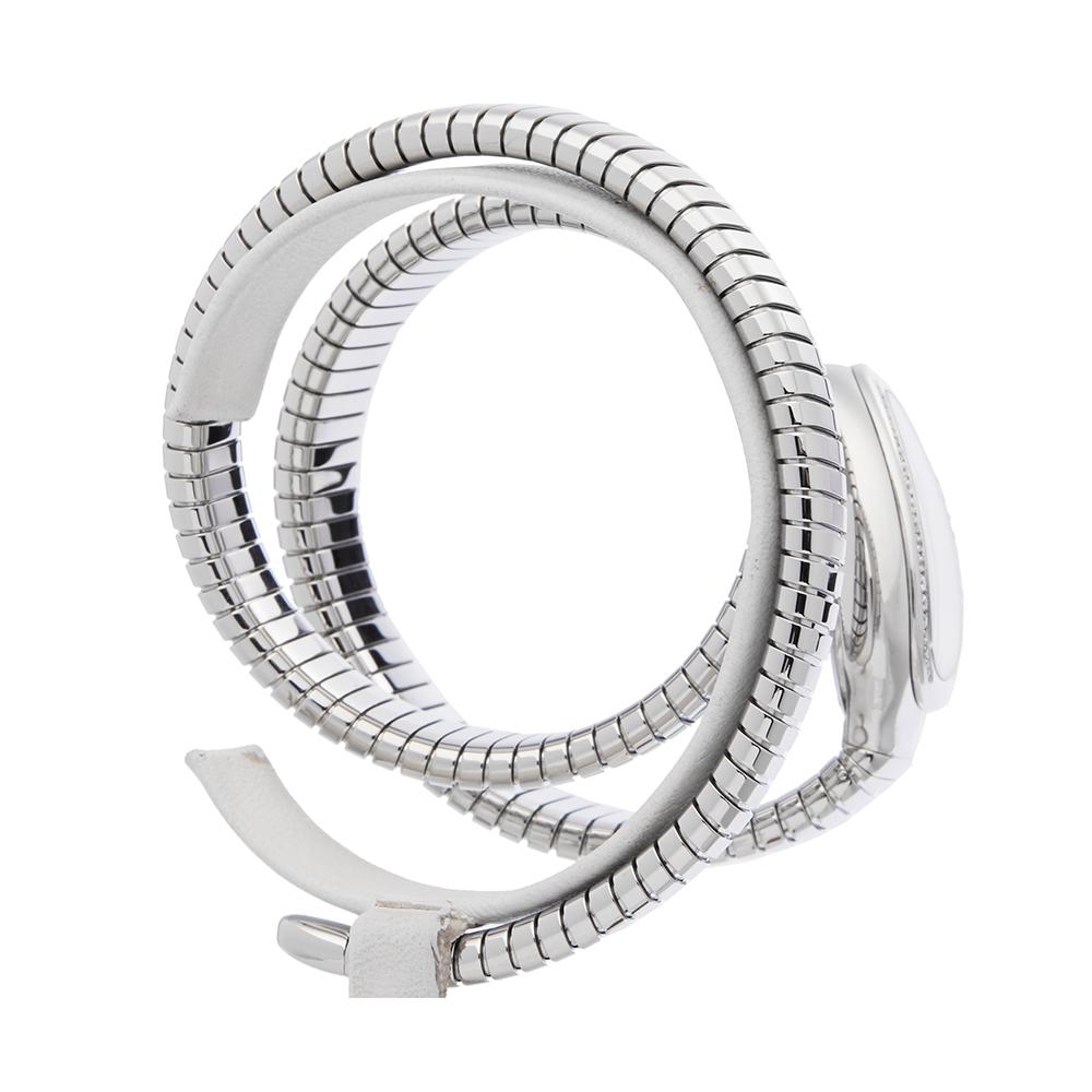 Women's Bulgari Tubogas Serpenti Diamond Stainless Steel SP 35 S