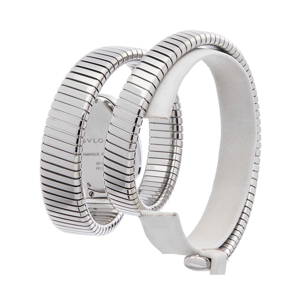 Bulgari Tubogas Serpenti Diamond Stainless Steel SP 35 S 1