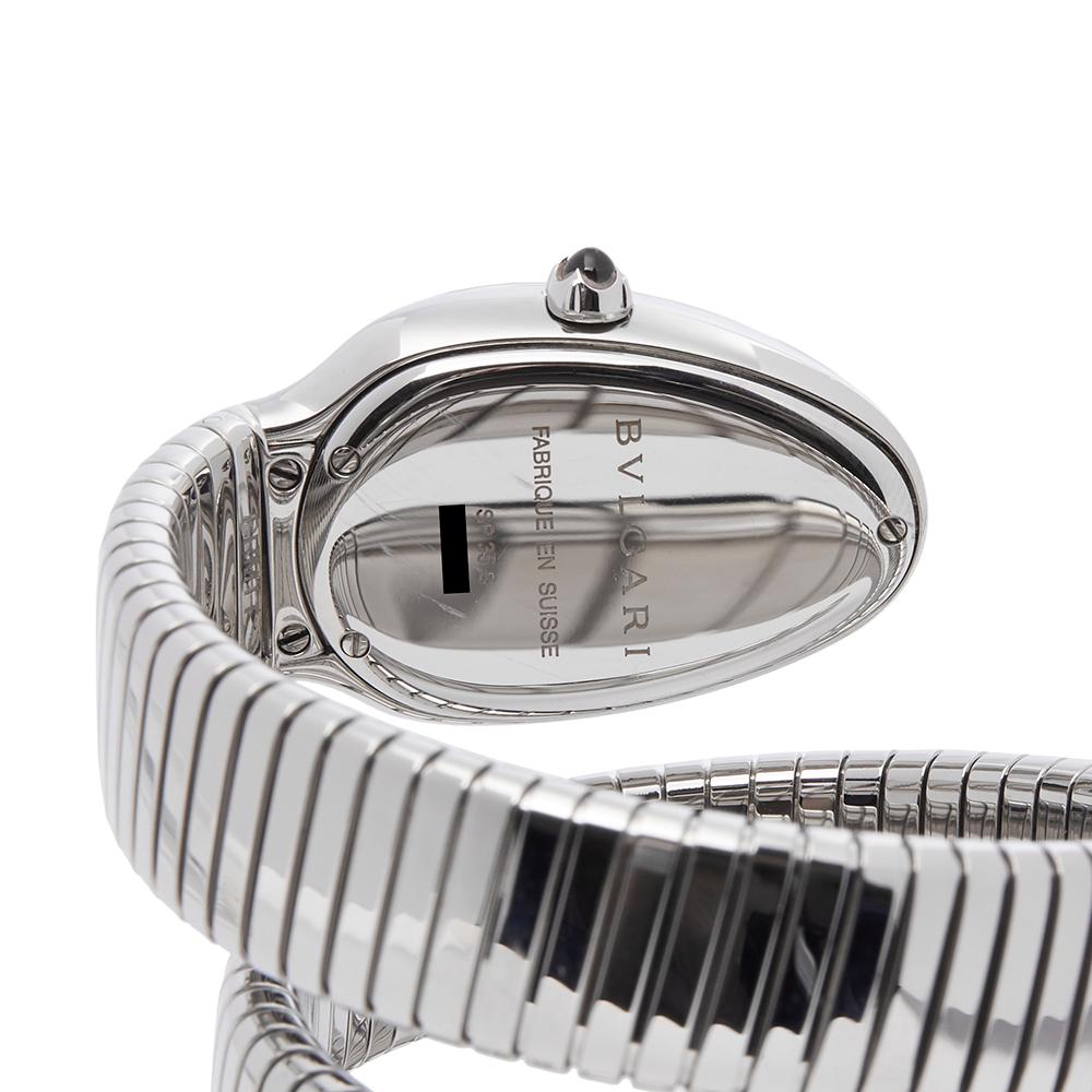 Bulgari Tubogas Serpenti Diamond Stainless Steel SP 35 S 2