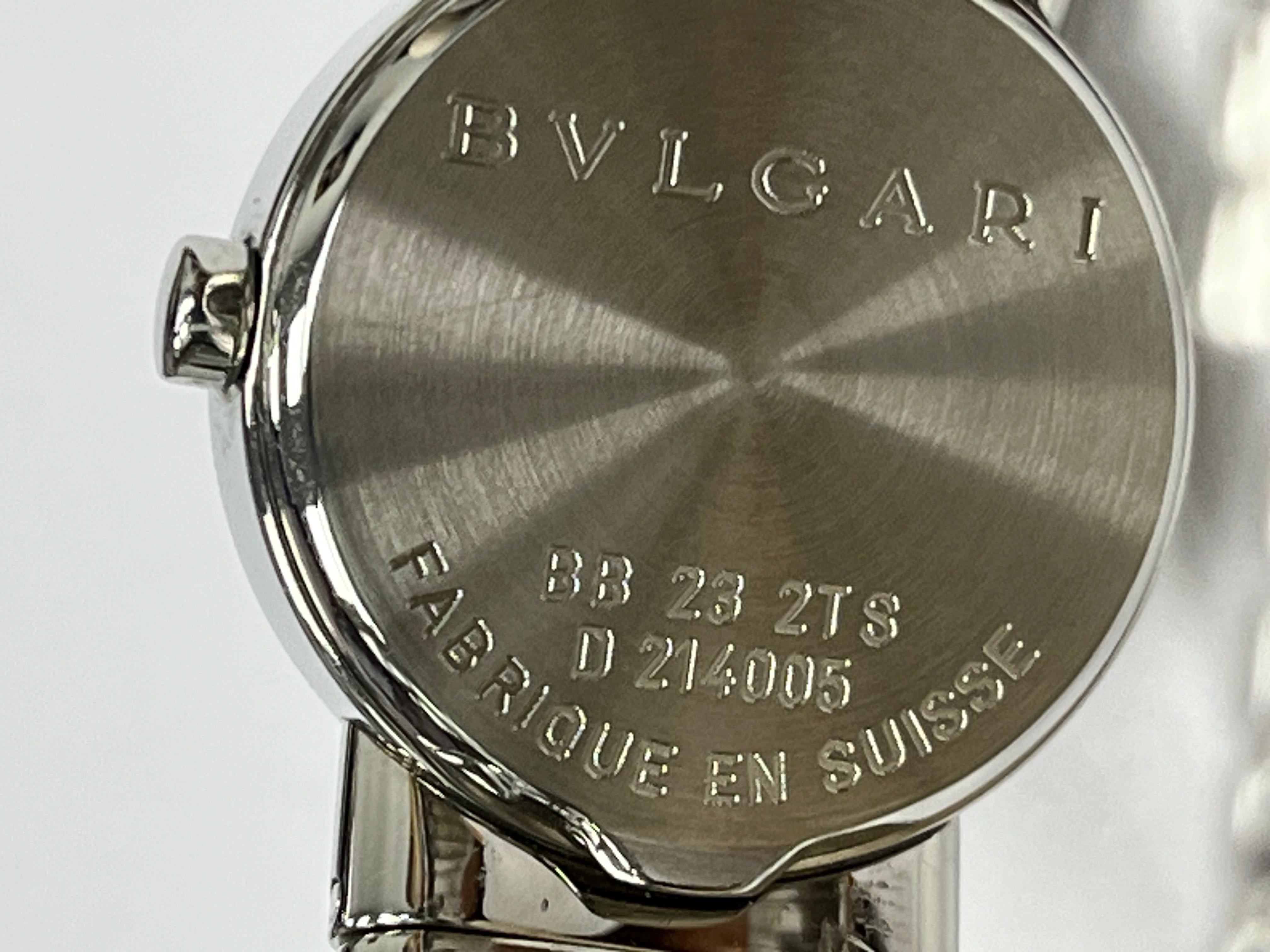 Bulgari Tubogas Edelstahl-Damenuhr 2