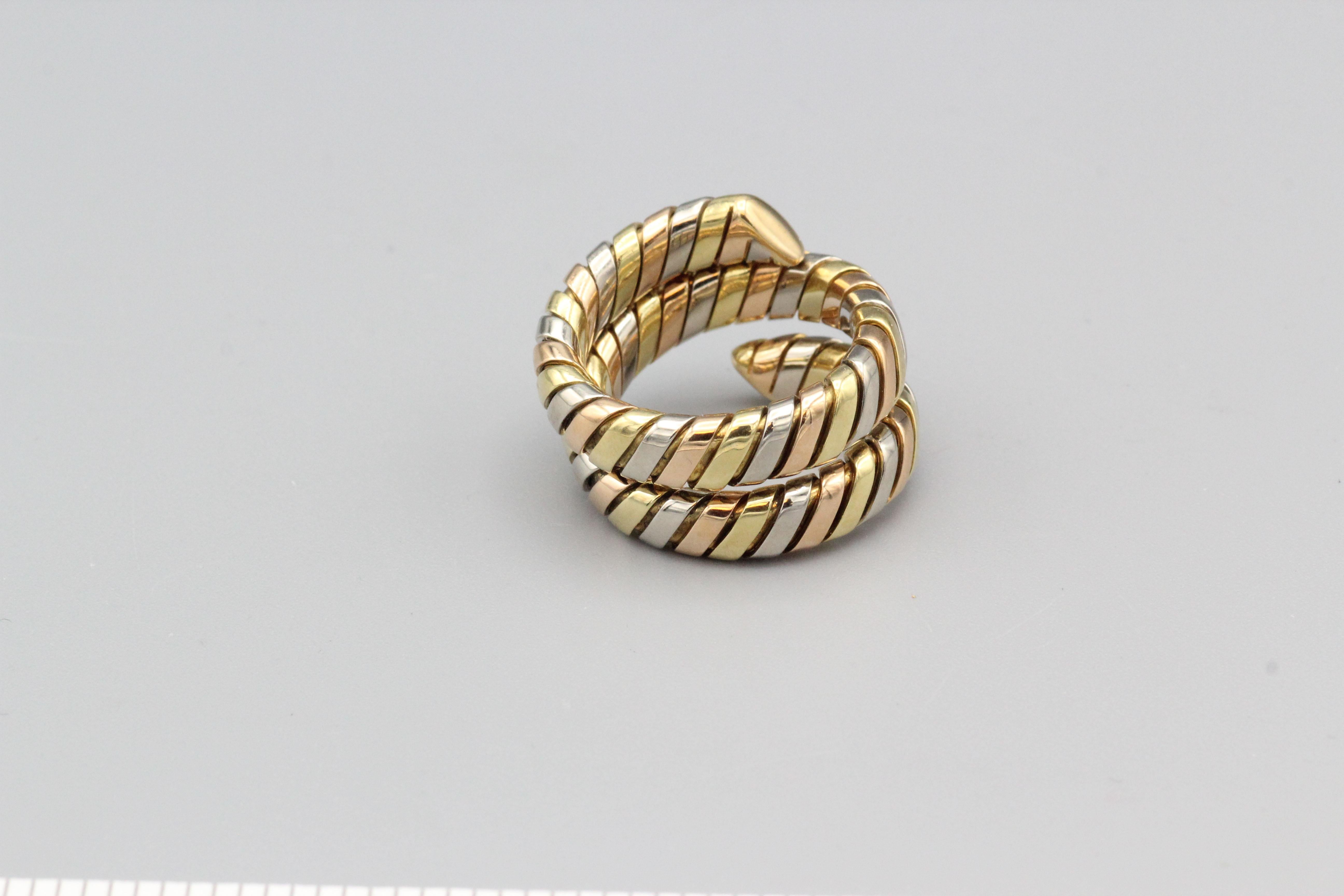 bulgari snake ring gold