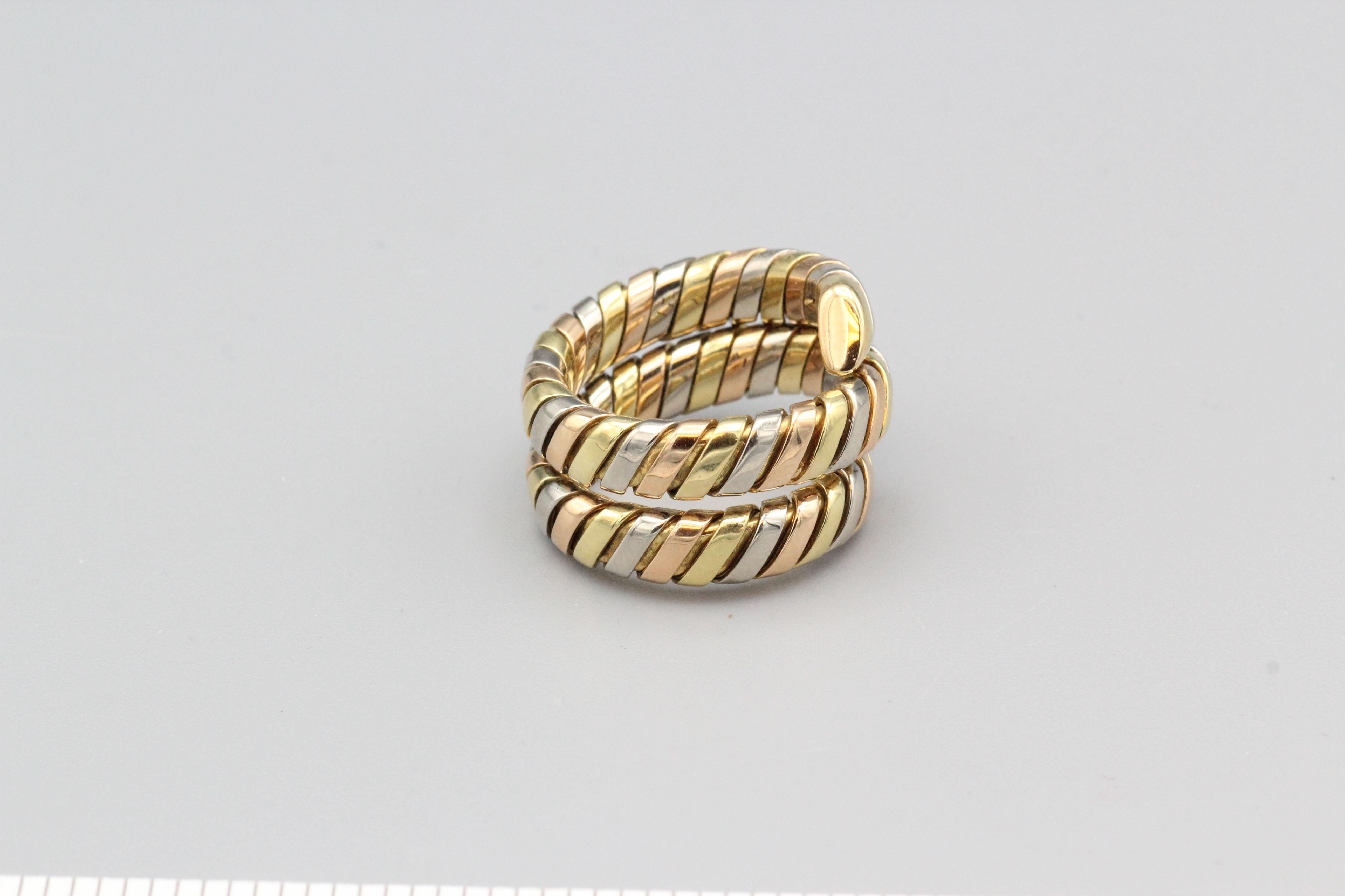 bulgari snake ring gold