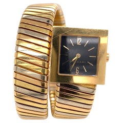 Bulgari Tubogas Tri Color Gold Wrap Bracelet Watch
