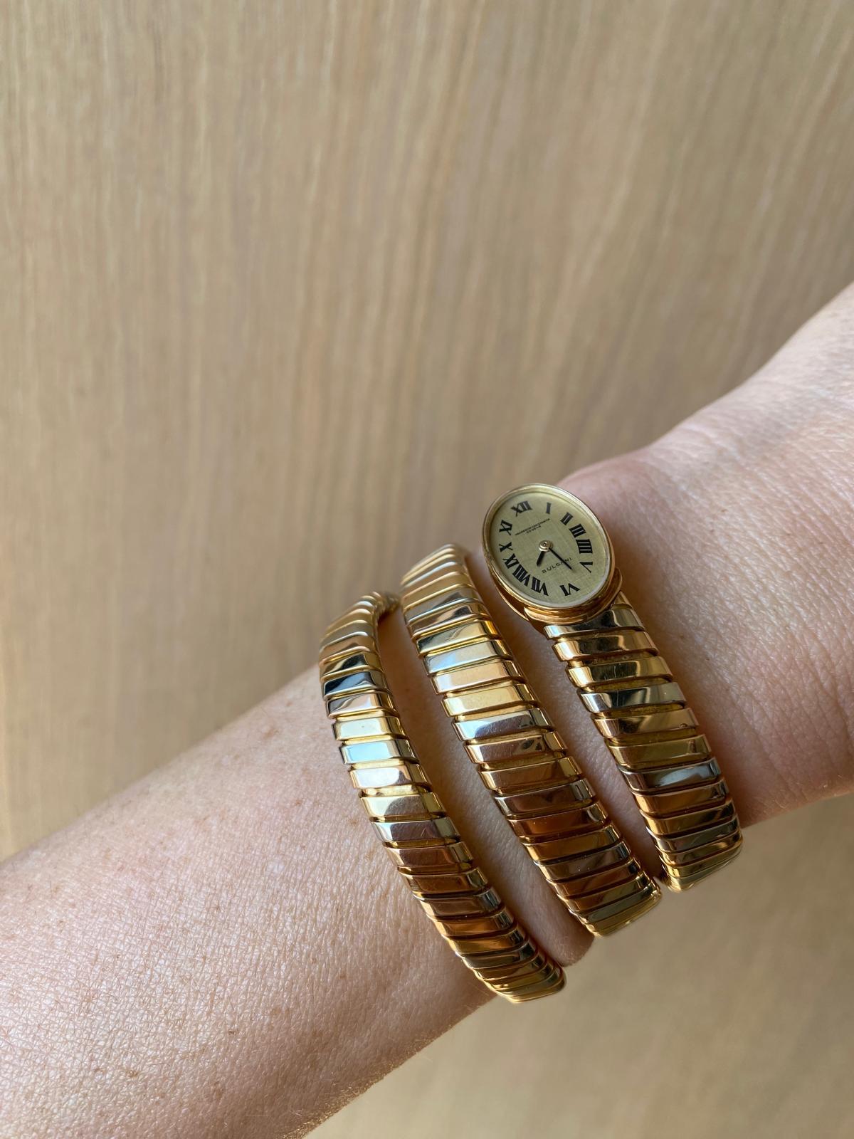 Reloj de señora Bulgari Tubogas de oro tricolor de Vacheron Constantin 7