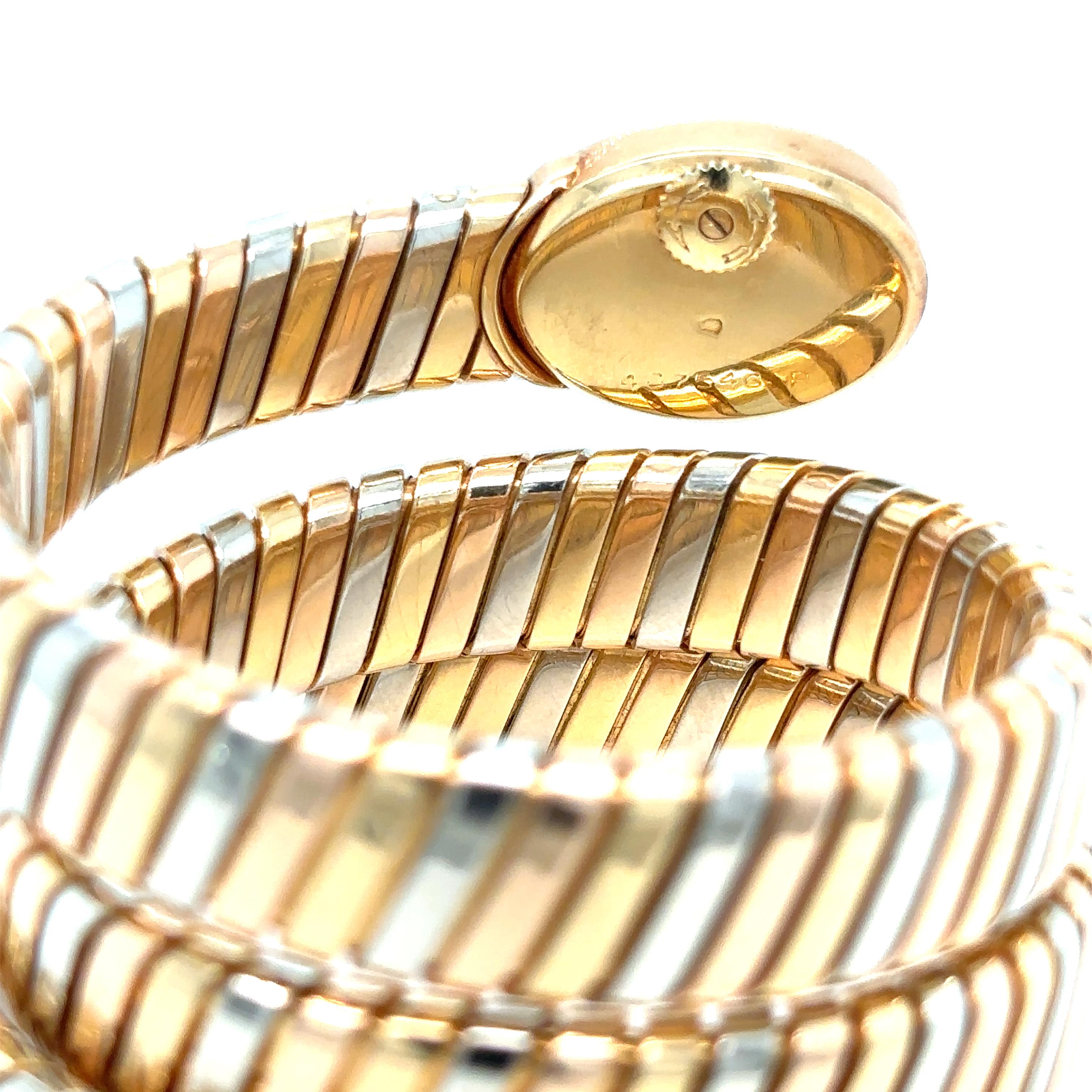 Reloj de señora Bulgari Tubogas de oro tricolor de Vacheron Constantin 3