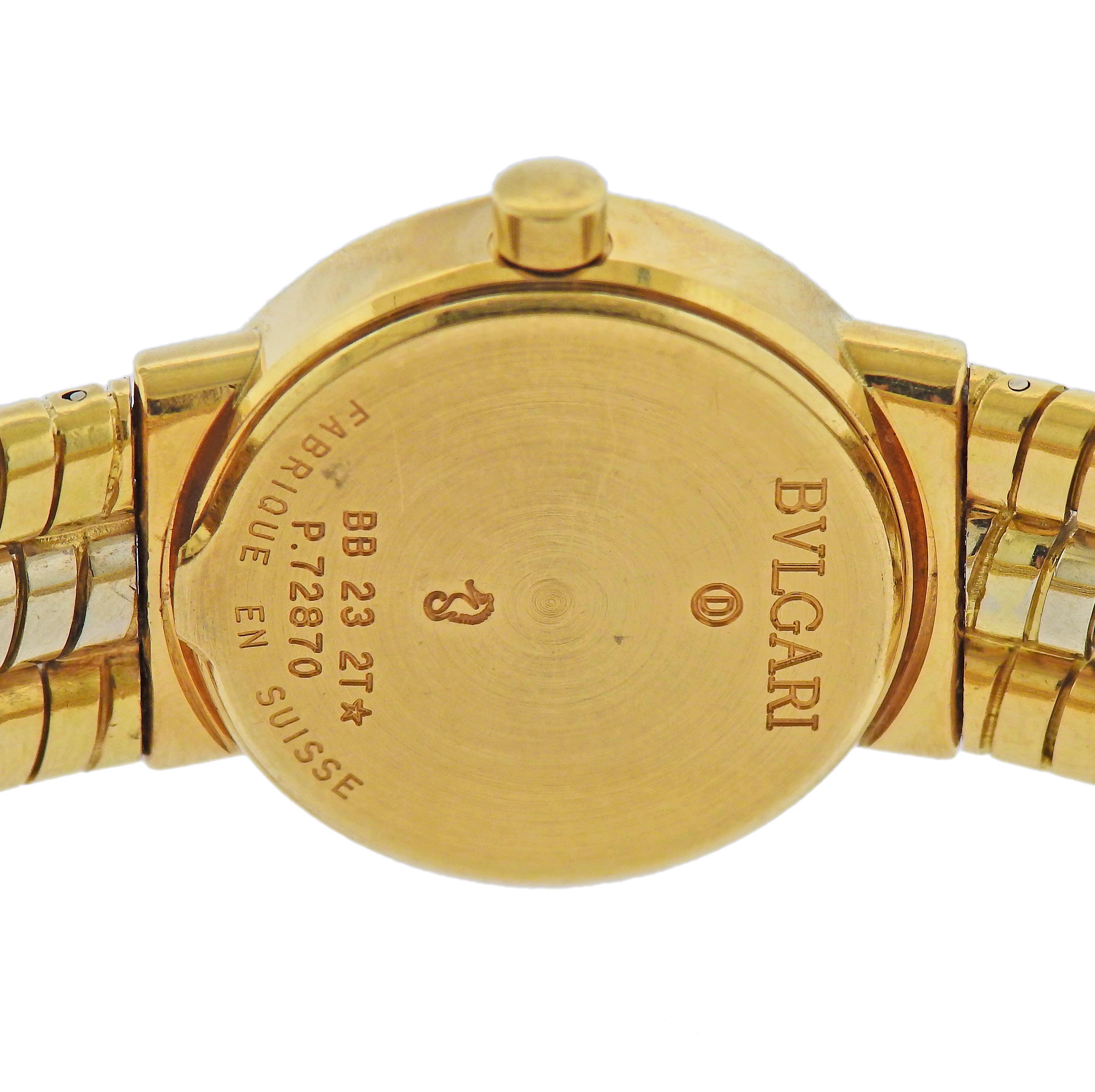 Bulgari Bracelet montre Tubogas BB 23 2T Unisexe en vente