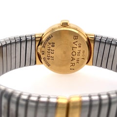Bulgari Tubogas Watch in 18K Yellow Gold and Steel