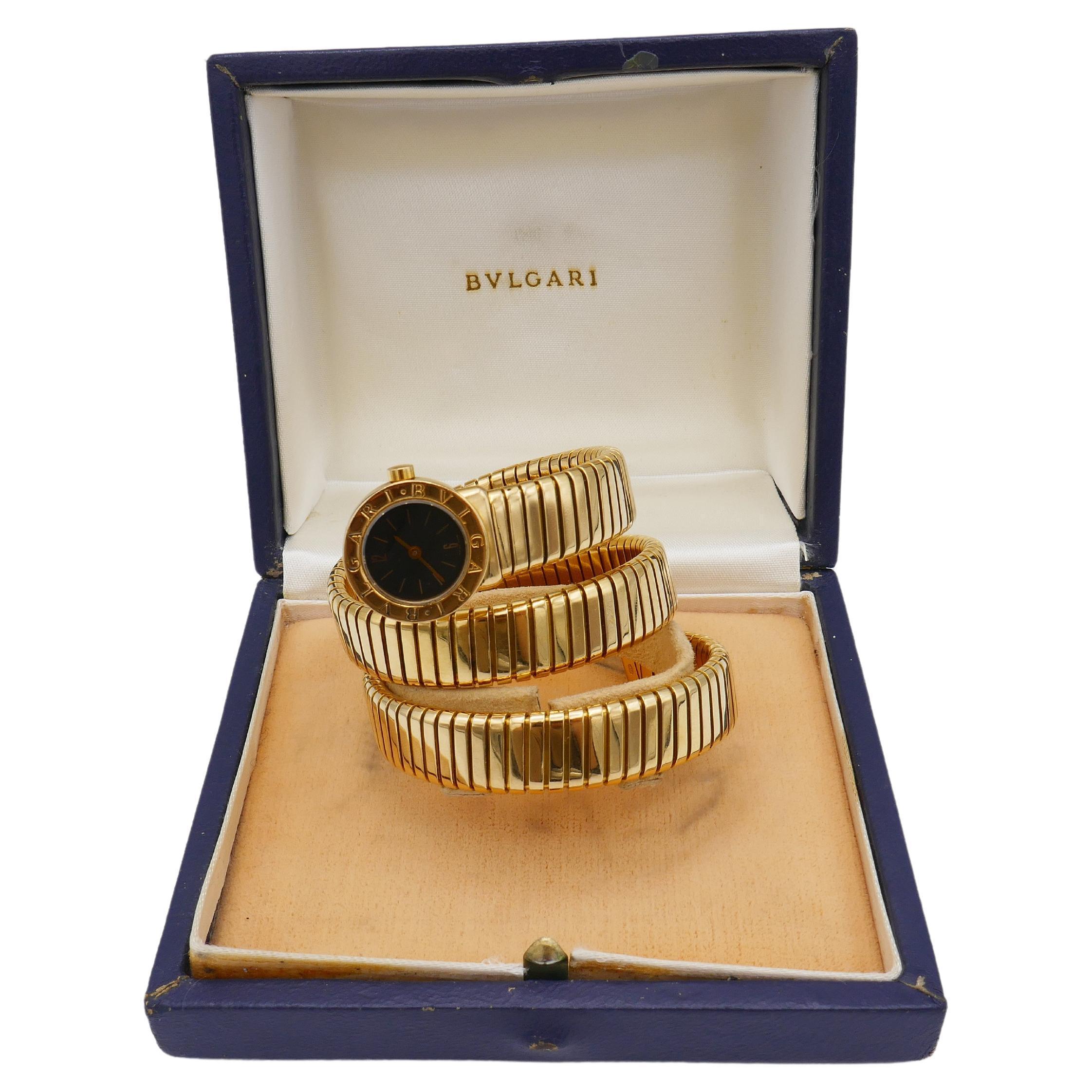 Bulgari Tubogas Watch Yellow Gold 6