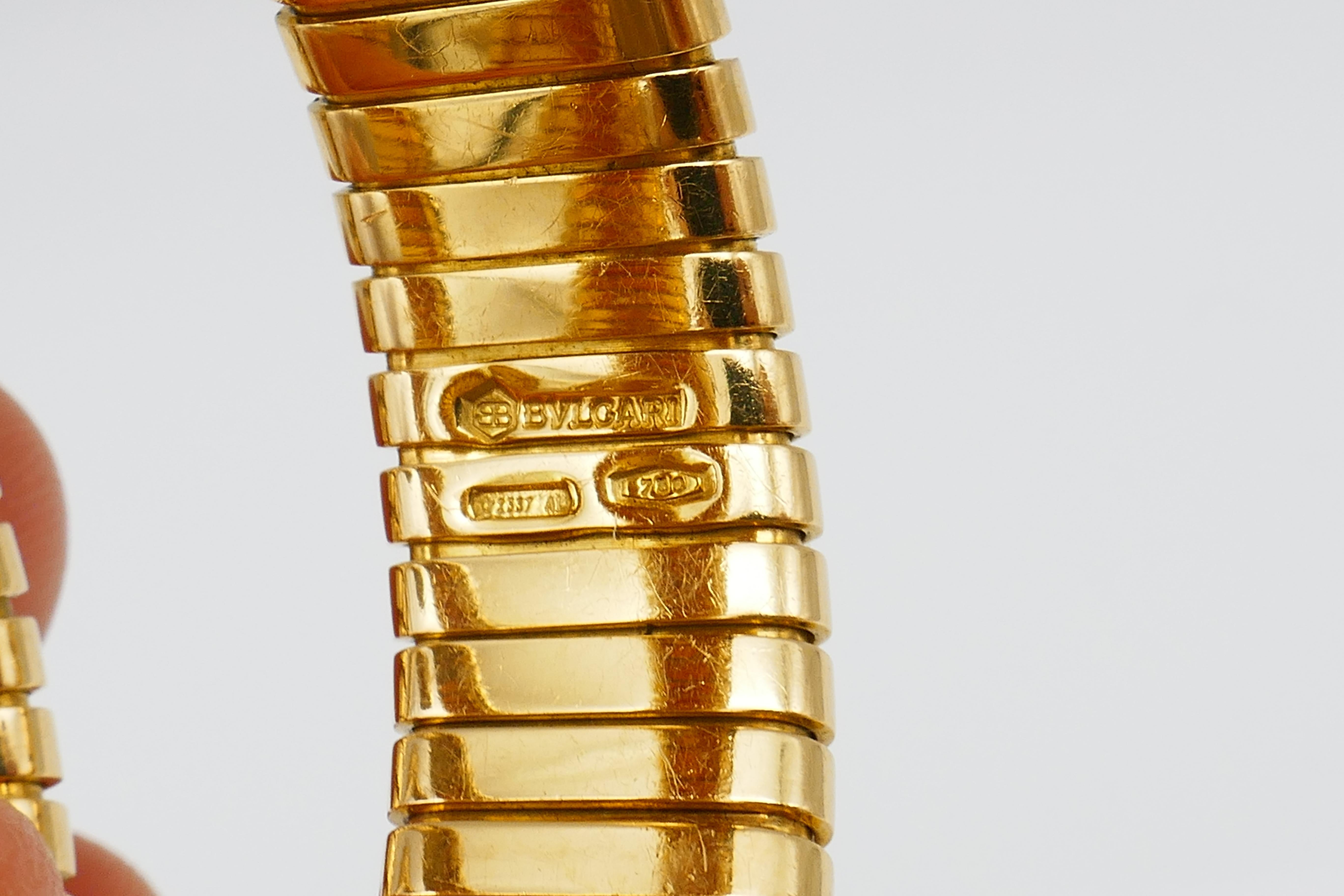 Bulgari Tubogas Watch Yellow Gold 7