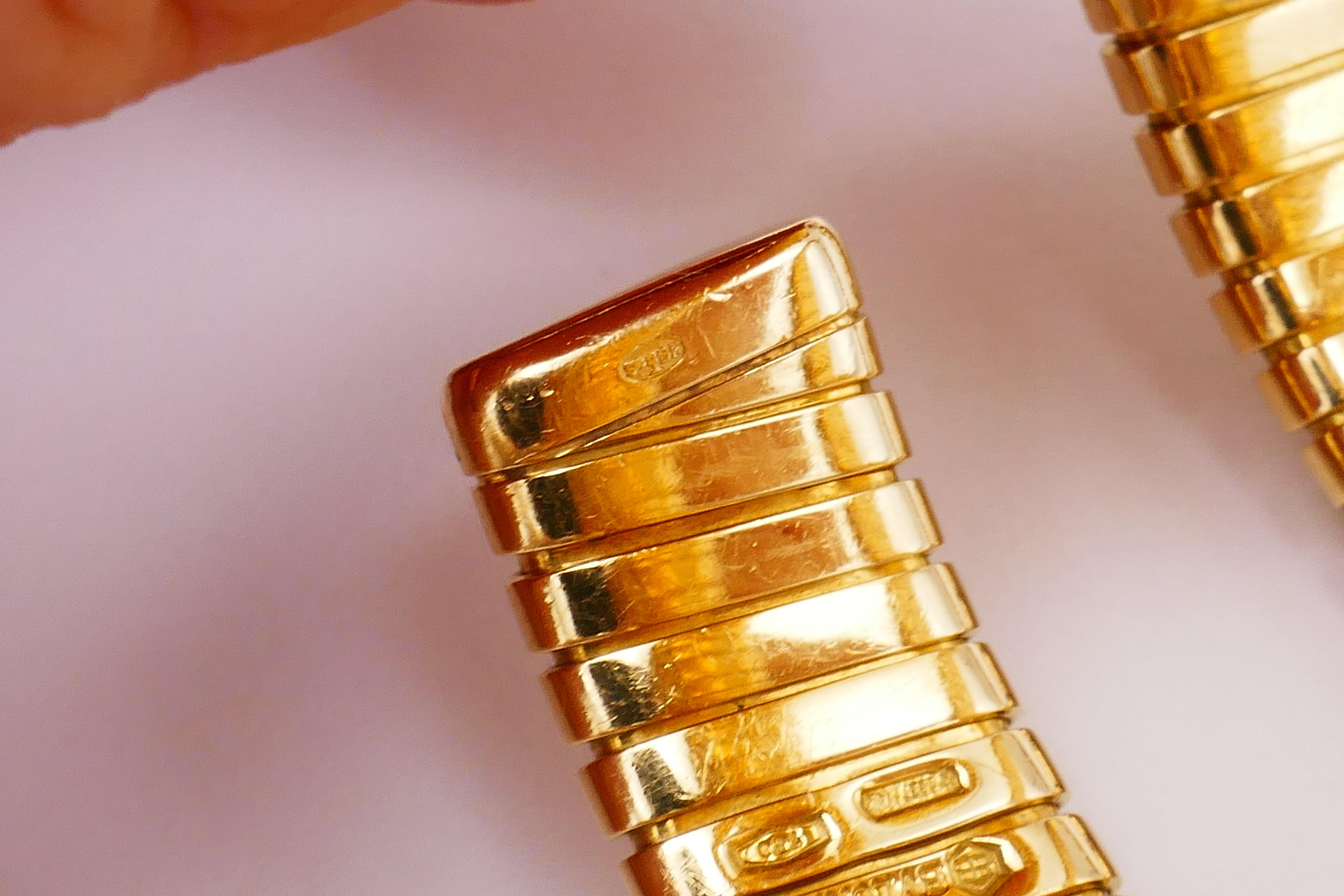 Bulgari Tubogas Watch Yellow Gold 8