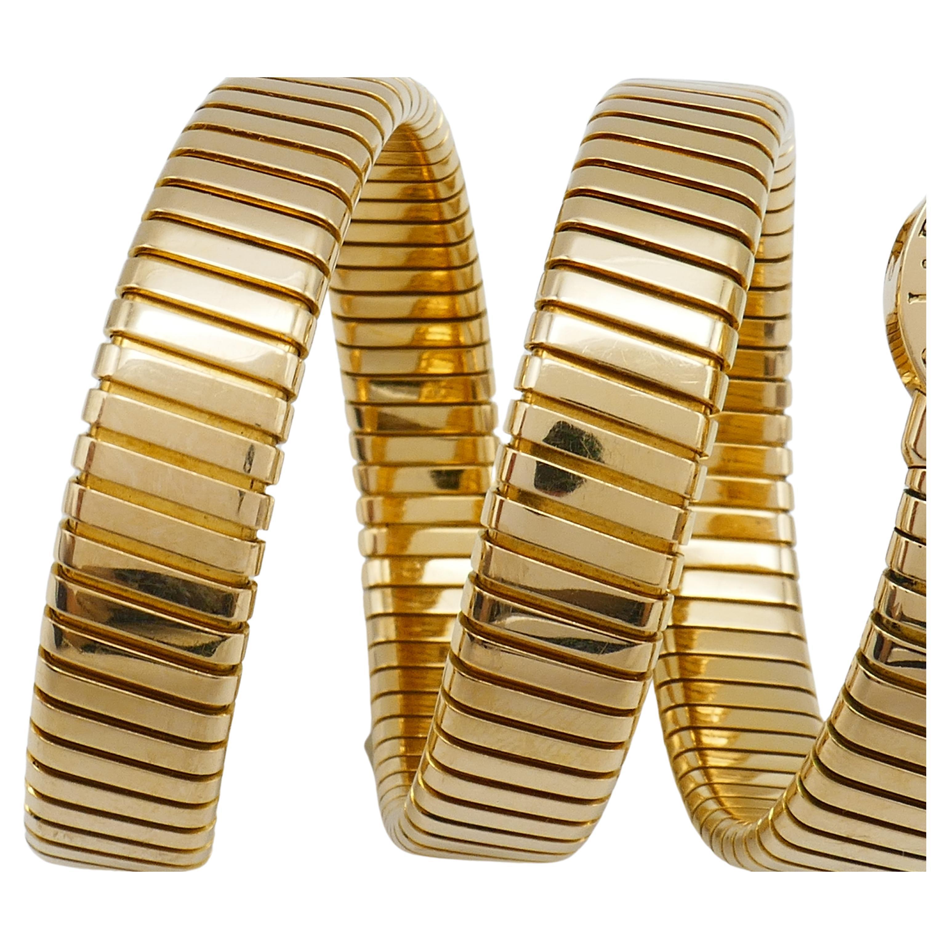 Women's Bulgari Tubogas Watch Yellow Gold