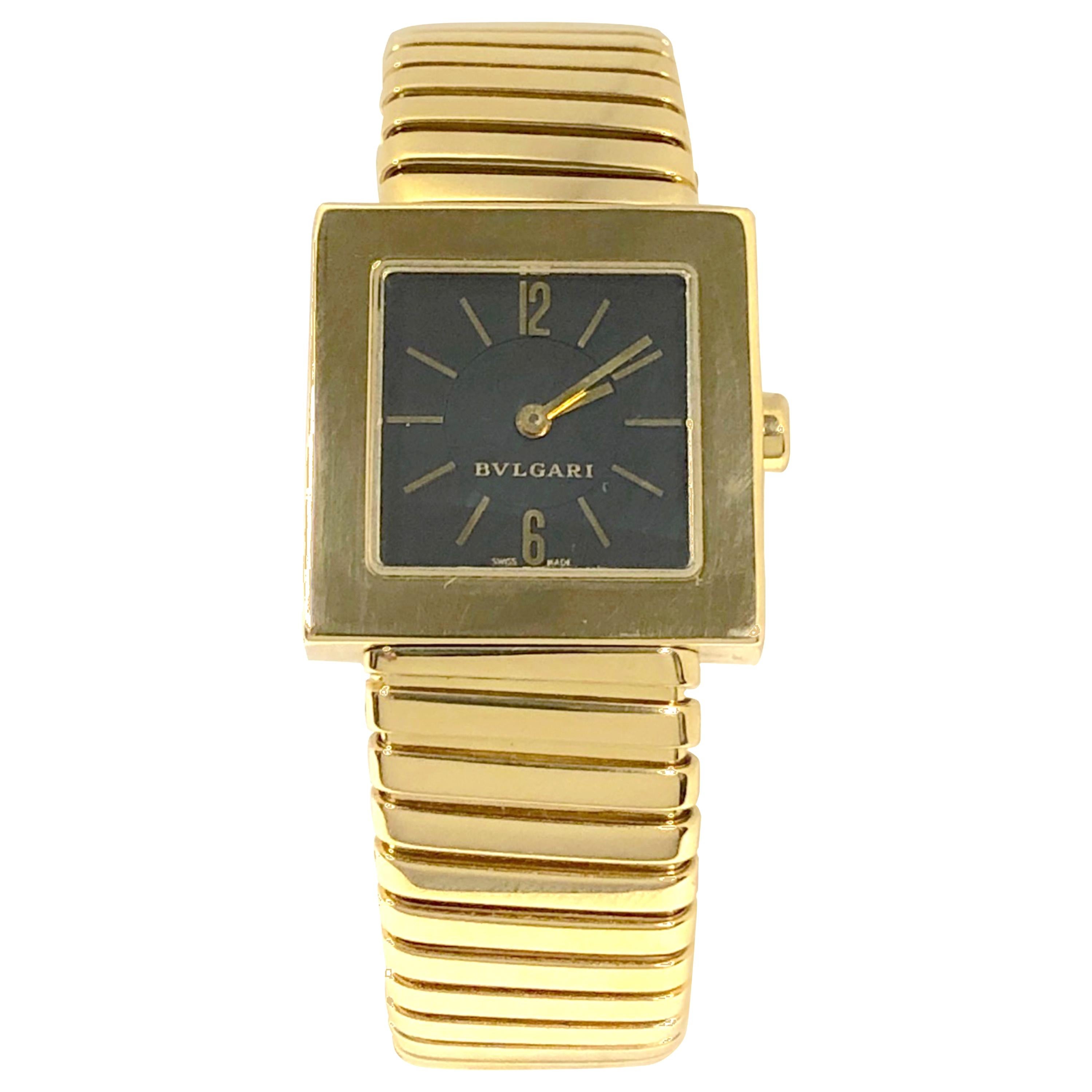 Bulgari Tubogas Yellow Gold Wristwatch